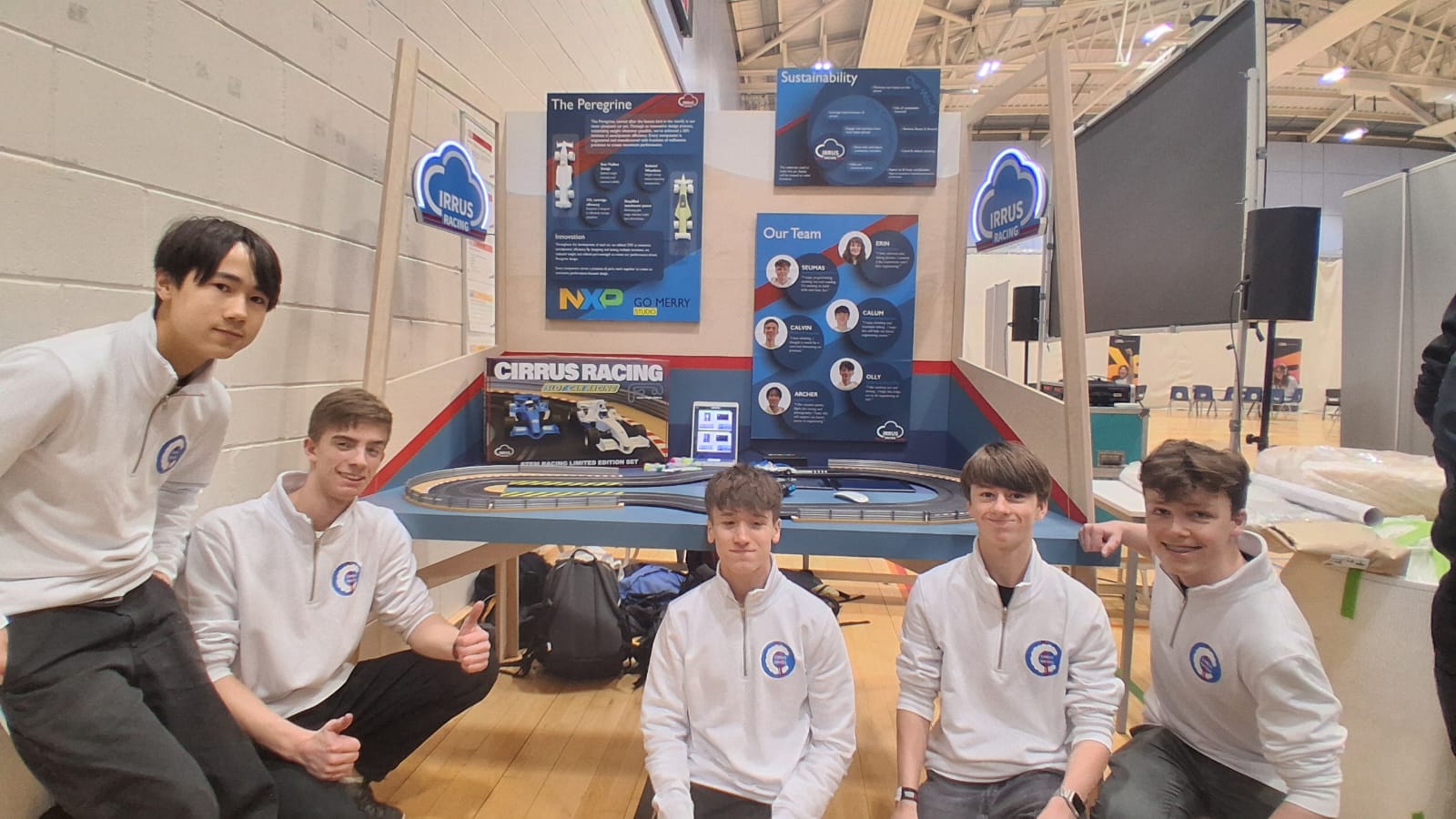 Us at our 2025 pit display