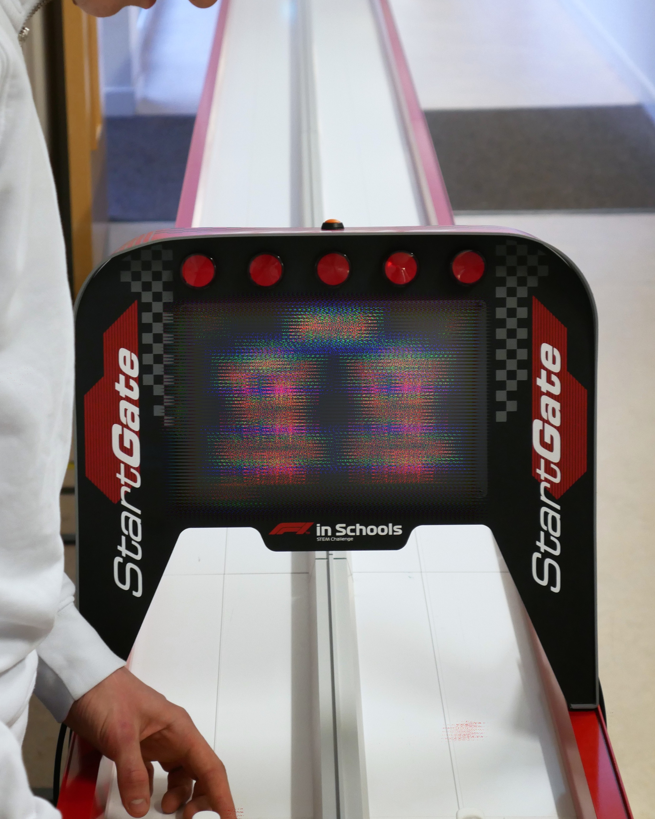 An image of the STEM Racing track.